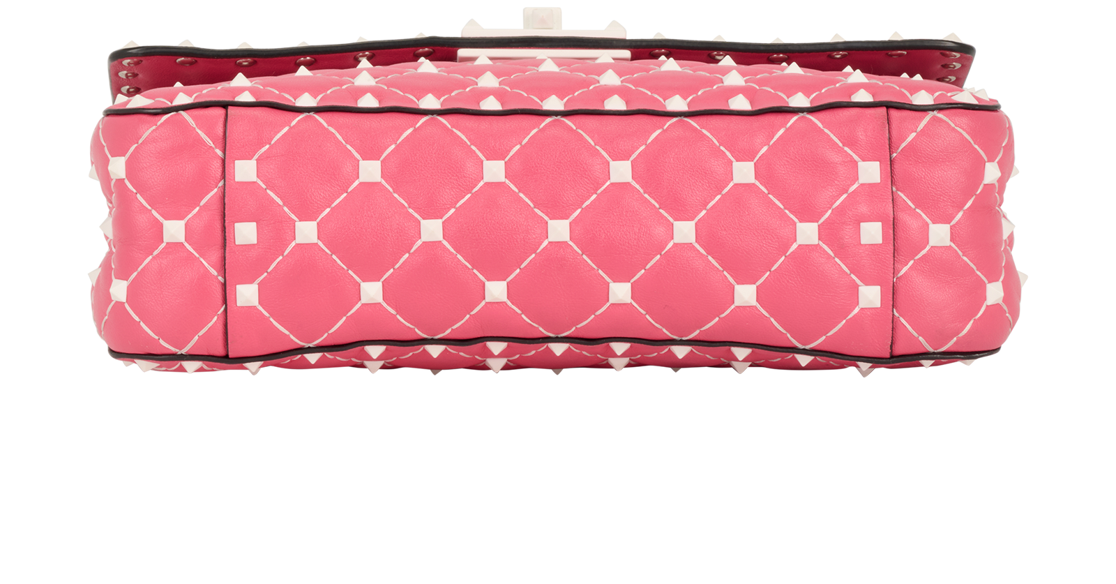 Valentino Rockstud Crossbody, &pound;650, Handbags, Pink/White, Leather, Top view